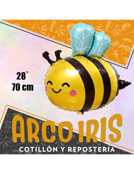 Mylar 28 Abeja Metal Xu -  70 Cm Abejita Globo Metalizado Papel