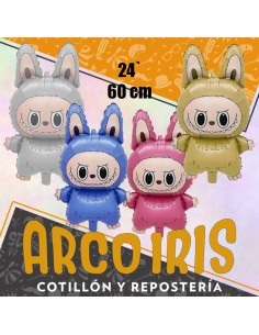 Mylar 24 Labubu Metal Xu -  65 Cm Varios Colores Munecas Chinas Globo Metalizado Papel 2