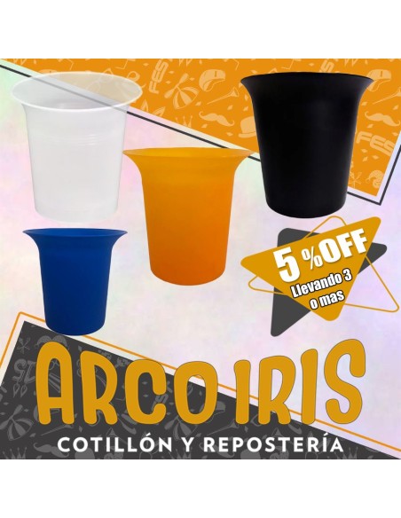 Frapera Clasica Xu +3-5% Cristal/color Promo Por Cantidad Balde Hielero Hielera