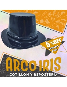 Galera Plastica Grande X 12 +5-5% Negra Lisa Promo Por Cantidad Patrio