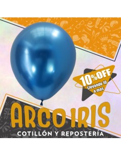 Globo Chrome 12 X 50 Azul +10-10% - Qiao Bo 2.8 Gr Promo Por Cantidad