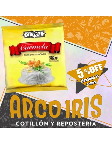Coral Pasta Cobertura X 500 Gr +14 -5% - Carmela Promo Por Cantidad