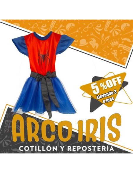 Disfraz Vestido Arana- Talle 10 - Halloween
