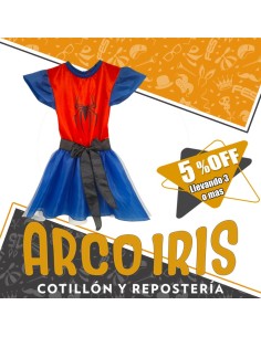 Disfraz Vestido Arana - Talle 8 - Halloween