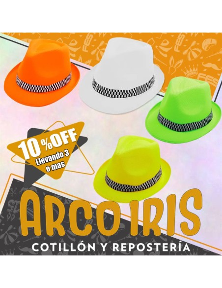 Gorro Funyi Liso Xu +3-10% Fluo/comun/blanco Y Negro Promo Por Cantidad Tanguero Cubano Guapo