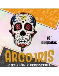 Mylar 16 Halloween Metal Xu Calaca Fantasma Calabaza Gato Halloween