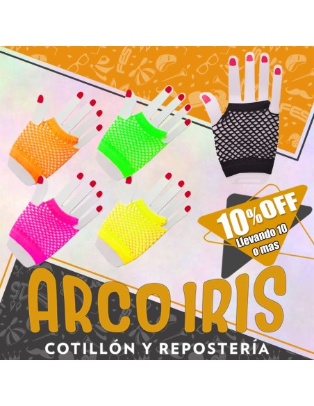 Guantes Red Corto Color/fluo Xu +10-10% San Patricio Promo Por Cantidad