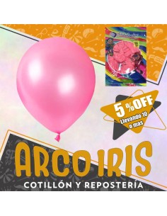Globo Estandar 10 X 50 - Rosa Chicle +10-5% Promo Por Cantidad Globolandia