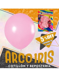 Globo Estandar 10 X 50 - Rosa +10-5% Promo Por Cantidad Globolandia