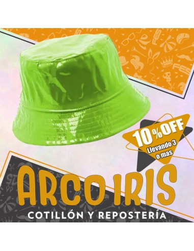 Gorro Piluso Hule Color/metal Xu +3-10% Con Forro Varios Colores Promo Por Cantidad Rosa-verde-naranja-violeta-amarillo-celes