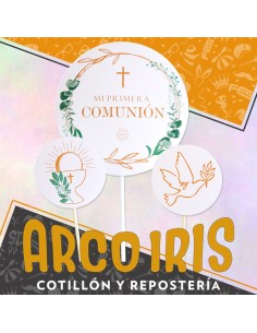 Topper Mi Primera Comunion -  Pinches Decorativos Cake Topper 3d Rondi