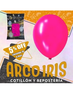 Globo Estandar 12 X 25 - Rosa Chicle +10-5% Promo Por Cantidad Globolandia