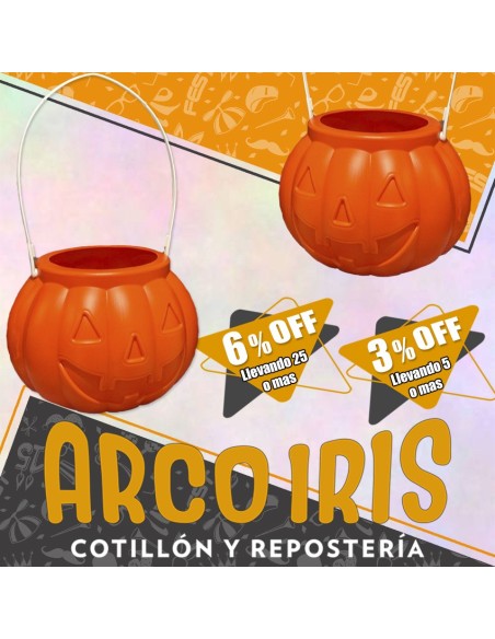 Caramelera Calabaza Radha X 20 Bolson +5-3% +25-6% Modelo 2025 Plastica Promo Por Cantidad Halloween