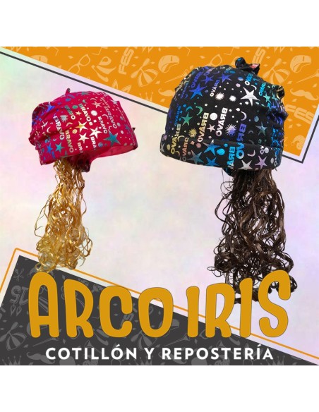 Vincha Panuelo Peluca Rulos Xu - Liquidacion