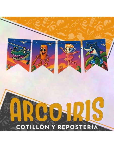 Brainrot Banderin Feliz Cumpleanos -banderin Articulado