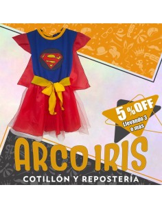 Disfraz Vestido Super - Talle 2 - Halloween