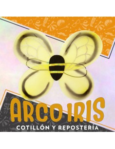 Ala Abeja Amarilla Xu - Glitter Y Ojos -                                      Primavera