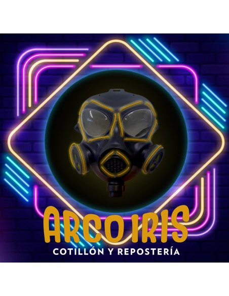 Luminoso Mascara Antigas Xu - Tira De Luz Y Control 3 Efectos Halloween