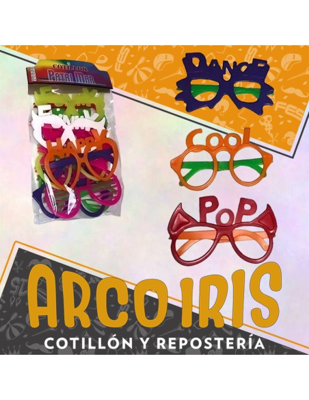 Anteojo Plastico X 12 - Rock/cool/dance/happy Patrimar