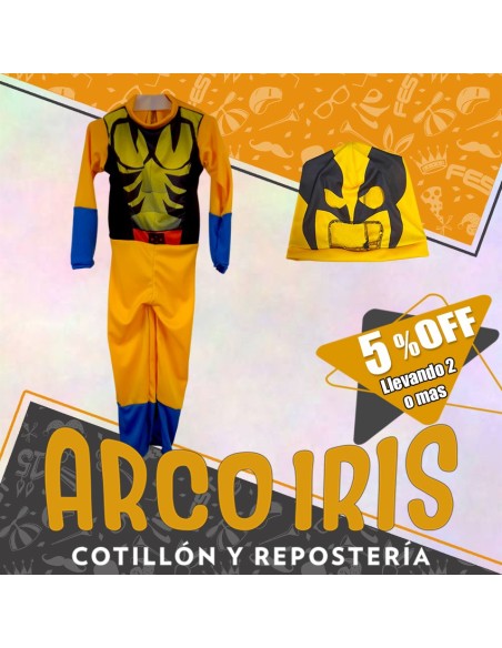 Disfraz Enterito Lobezno +2-5% Talle 6 - Promo Por Cantidad Wolverine Halloween
