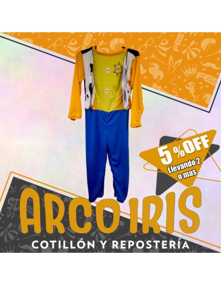 Disfraz Enterito Woody +2-5% Talle 8 - Promo Por Cantidad Toy Story Halloween