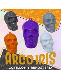 Calaveras X 2 Varios Colores -halloween-patrimar