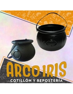 Caramelera Caldero Negro X20 -bolson- Plastica Promo Por Cantidad Halloween