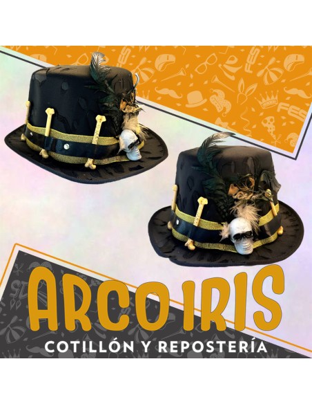 Gorro Galera Canibal -huesos Y Calavera-halloween-