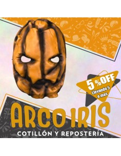 Goma Eva Mascara Calabaza Xu +5-5% Promo Por Cantidad Halloween