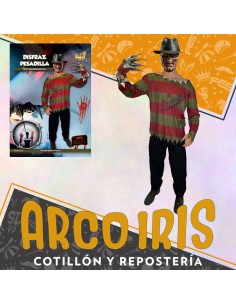 Disfraz Adulto Hombre Pesadilla - Talle M -halloween-remera- Party Store