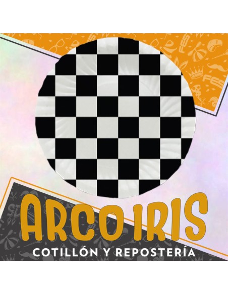 Carreras Plato Carton X 8 -