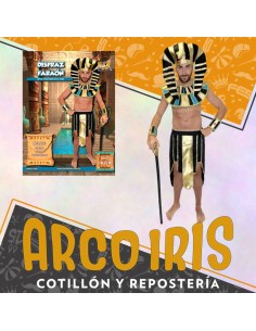 Disfraz Adulto Hombre Faraon - Talle L Halloween Cuello -falda- Munequera- Party Store