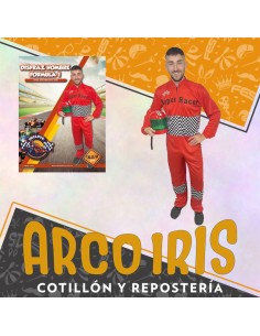 Disfraz Adulto Hombre Formula - Talle M Halloween Enterito Con Cierre- Party Store