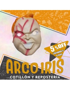 Goma Eva Mascara Chucky Xu +5-5% Promo Por Cantidad --halloween-