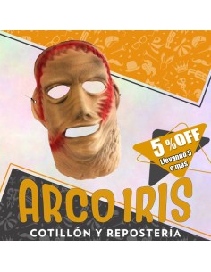 Goma Eva Mascara Cara Con Cicatrices Xu +5-5% Promo Por Cantidad -halloween-