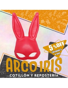 Goma Eva Mascara Conejita Roja Xu +5-5% Promo Por Cantidad -