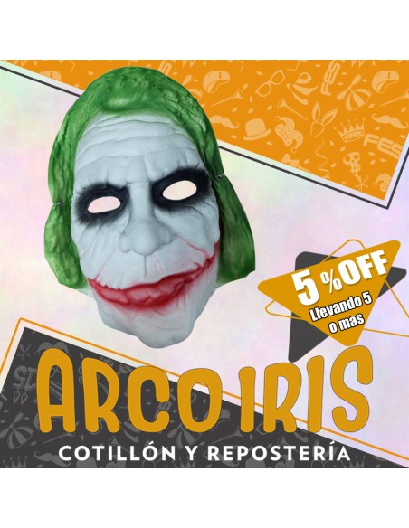 Goma Eva Mascara Guason Xu +5-5% Promo Por Cantidad -joker--halloween-