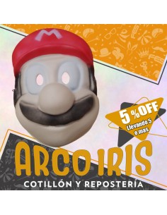 Goma Eva Mascara Mario Bros Xu +5-5% Promo Por Cantidad -