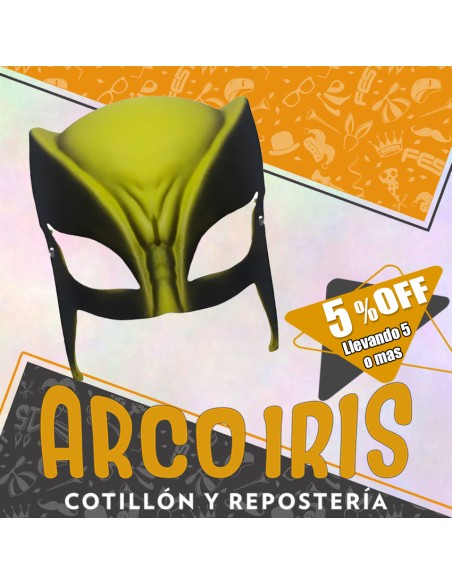 Goma Eva Mascara Wolverine Xu +5-5% Promo Por Cantidad --halloween-