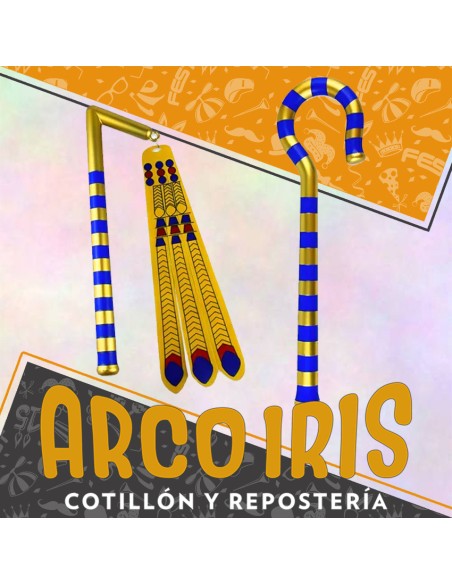 Cayado Y Mayal Egipcio  -bastones Egipcios Party Store-halloween-