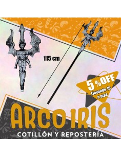 Baston Diablo Grande 115 Cm Xu +10-5% Armas Halloween Promo Por Cantidad Stasio-tridente-
