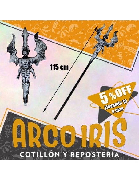 Baston Diablo Grande 115 Cm Xu +10-5% Armas Halloween Promo Por Cantidad Stasio-tridente-