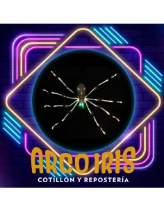 Arana Con Luces 45 -10x120x24 Cm - Halloween Party Store