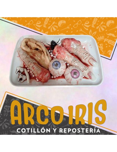 Delicias Macabras - Dedos-ojos-oreja-dientes-arana -gusano-halloween Party Store