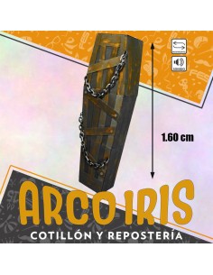 Ataud Del Mas Alla - 160 X 52 X 27 Cm Sonido Y Movimiento Halloween Party Store