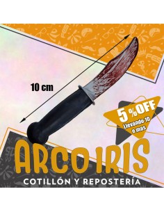 Cuchillo Pirata Con Sangre - 21 Cm +10-5% Promo Por Cantidad Armas Halloween Stasio-cuchillo Pirata Con Sangre
