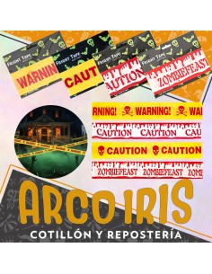 Cintas De Advertencia-6 M X 7.5 Cm-fright Tape- Halloween