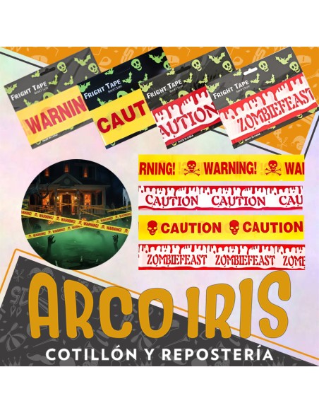 Cintas De Advertencia-6 M X 7.5 Cm-fright Tape- Halloween