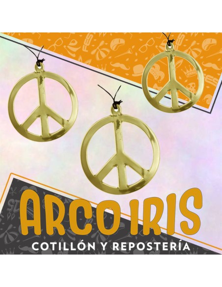 Colgante Simbolo Paz X 3 - Con Cordon Plata/oro Stasio