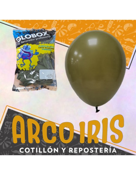 Globo Estandar 12 X 50 - Verde Palta Globox